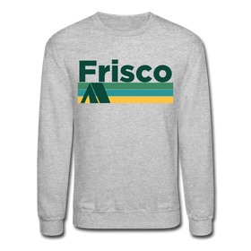 Frisco, Colorado Sweatshirt - Retro Camping Frisco Crewneck Sweatshirt - heather gray