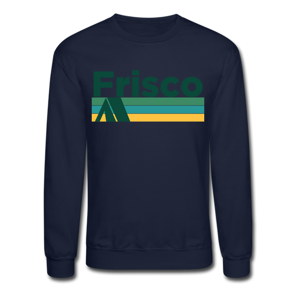Frisco, Colorado Sweatshirt - Retro Camping Frisco Crewneck Sweatshirt - navy
