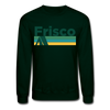 Frisco, Colorado Sweatshirt - Retro Camping Frisco Crewneck Sweatshirt - forest green