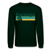 Durango, Colorado Sweatshirt - Retro Camping Durango Crewneck Sweatshirt - forest green