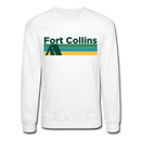 Fort Collins, Colorado Sweatshirt - Retro Camping Fort Collins Crewneck Sweatshirt - white