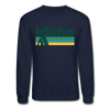 Idaho Sweatshirt - Retro Camping Idaho Crewneck Sweatshirt - navy