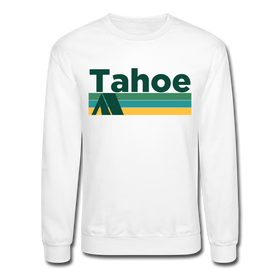 Lake Tahoe, California Sweatshirt - Retro Camping Lake Tahoe Crewneck Sweatshirt - white