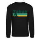 Lake Tahoe, California Sweatshirt - Retro Camping Lake Tahoe Crewneck Sweatshirt - black