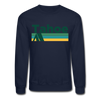 Lake Tahoe, California Sweatshirt - Retro Camping Lake Tahoe Crewneck Sweatshirt - navy
