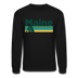 Maine Sweatshirt - Retro Camping Maine Crewneck Sweatshirt - black
