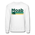 Moab, Utah Sweatshirt - Retro Camping Moab Crewneck Sweatshirt - white