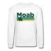 Moab, Utah Sweatshirt - Retro Camping Moab Crewneck Sweatshirt - white