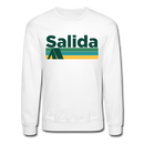 Salida, Colorado Sweatshirt - Retro Camping Salida Crewneck Sweatshirt - white