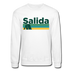 Salida, Colorado Sweatshirt - Retro Camping Salida Crewneck Sweatshirt - white