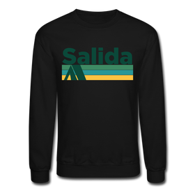 Salida, Colorado Sweatshirt - Retro Camping Salida Crewneck Sweatshirt - black