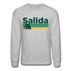 Salida, Colorado Sweatshirt - Retro Camping Salida Crewneck Sweatshirt - heather gray