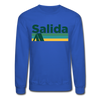 Salida, Colorado Sweatshirt - Retro Camping Salida Crewneck Sweatshirt - royal blue