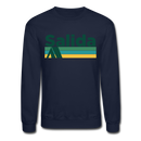Salida, Colorado Sweatshirt - Retro Camping Salida Crewneck Sweatshirt - navy