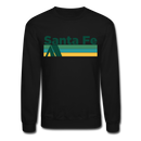 Santa Fe, New Mexico Sweatshirt - Retro Camping Santa Fe Crewneck Sweatshirt - black