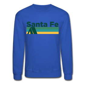 Santa Fe, New Mexico Sweatshirt - Retro Camping Santa Fe Crewneck Sweatshirt - royal blue