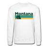Montana Sweatshirt - Retro Camping Montana Crewneck Sweatshirt - white