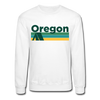 Oregon Sweatshirt - Retro Camping Oregon Crewneck Sweatshirt - white