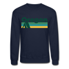 Oregon Sweatshirt - Retro Camping Oregon Crewneck Sweatshirt - navy