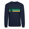 Telluride, Colorado Sweatshirt - Retro Camping Telluride Crewneck Sweatshirt - navy