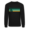 Tennessee Sweatshirt - Retro Camping Tennessee Crewneck Sweatshirt - black