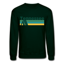 Tennessee Sweatshirt - Retro Camping Tennessee Crewneck Sweatshirt - forest green