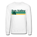 Sun Valley, Idaho Sweatshirt - Retro Camping Sun Valley Crewneck Sweatshirt - white