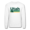 Utah Sweatshirt - Retro Camping Utah Crewneck Sweatshirt - white