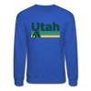 Utah Sweatshirt - Retro Camping Utah Crewneck Sweatshirt - royal blue