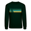 Snowmass, Colorado Sweatshirt - Retro Camping Snowmass Crewneck Sweatshirt - forest green