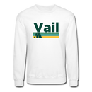 Vail, Colorado Sweatshirt - Retro Camping Vail Crewneck Sweatshirt - white