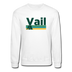 Vail, Colorado Sweatshirt - Retro Camping Vail Crewneck Sweatshirt - white