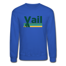 Vail, Colorado Sweatshirt - Retro Camping Vail Crewneck Sweatshirt - royal blue