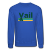 Vail, Colorado Sweatshirt - Retro Camping Vail Crewneck Sweatshirt - royal blue