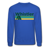 Whistler, Canada Sweatshirt - Retro Camping Whistler Crewneck Sweatshirt - royal blue