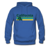 California Hoodie - Retro Camping California Hooded Sweatshirt - royal blue
