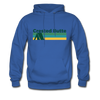 Crested Butte, Colorado Hoodie - Retro Camping Crested Butte Hooded Sweatshirt - royal blue