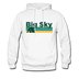 Big Sky, Montana Hoodie - Retro Camping Big Sky Hooded Sweatshirt - white