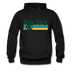 Big Sky, Montana Hoodie - Retro Camping Big Sky Hooded Sweatshirt - black