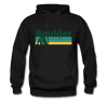 Boulder, Colorado Hoodie - Retro Camping Boulder Hooded Sweatshirt - black
