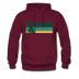 Hawaii Hoodie - Retro Camping Hawaii Hooded Sweatshirt - burgundy