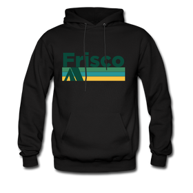 Frisco, Colorado Hoodie - Retro Camping Frisco Hooded Sweatshirt - black