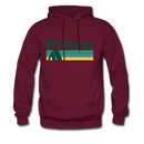 Frisco, Colorado Hoodie - Retro Camping Frisco Hooded Sweatshirt - burgundy