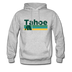 Lake Tahoe, California Hoodie - Retro Camping Lake Tahoe Hooded Sweatshirt - heather gray