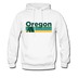 Oregon Hoodie - Retro Camping Oregon Hooded Sweatshirt - white
