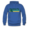 Santa Fe, New Mexico Hoodie - Retro Camping Santa Fe Hooded Sweatshirt - royal blue
