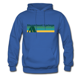 Steamboat Springs, Colorado Hoodie - Retro Camping Steamboat Springs Hooded Sweatshirt - royal blue