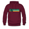 Steamboat Springs, Colorado Hoodie - Retro Camping Steamboat Springs Hooded Sweatshirt - burgundy