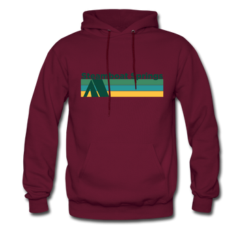 Steamboat Springs, Colorado Hoodie - Retro Camping Steamboat Springs Hooded Sweatshirt - burgundy