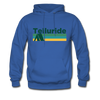 Telluride, Colorado Hoodie - Retro Camping Telluride Hooded Sweatshirt - royal blue